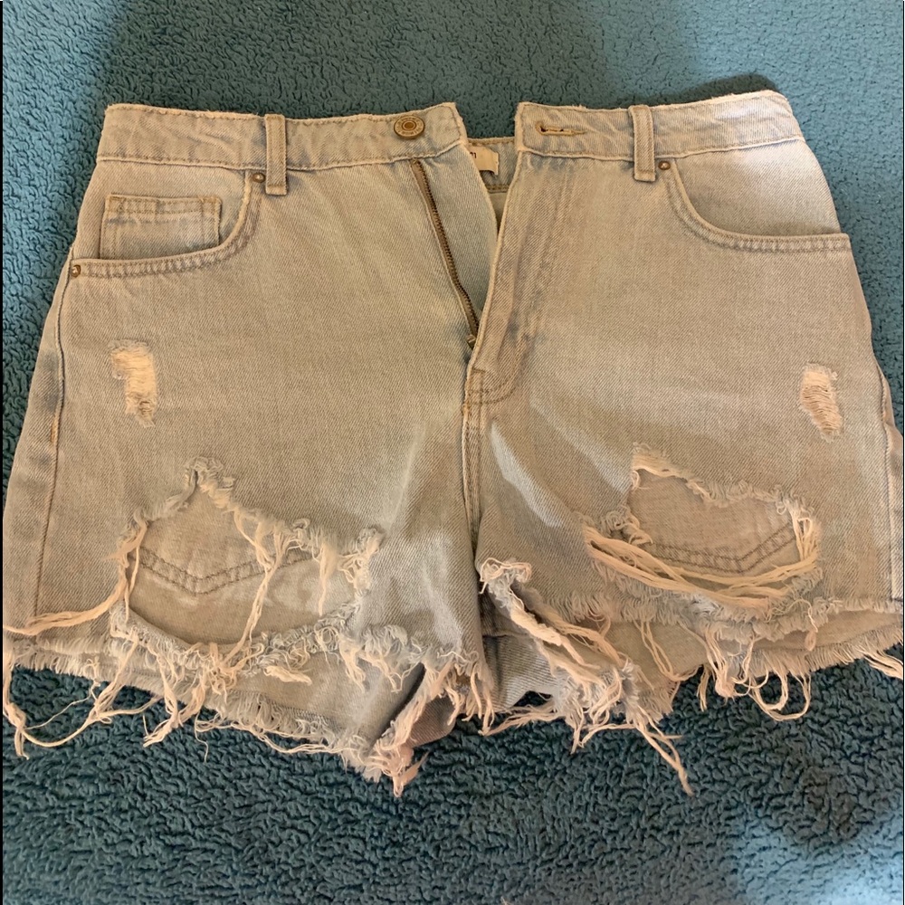 F21 denim shorts